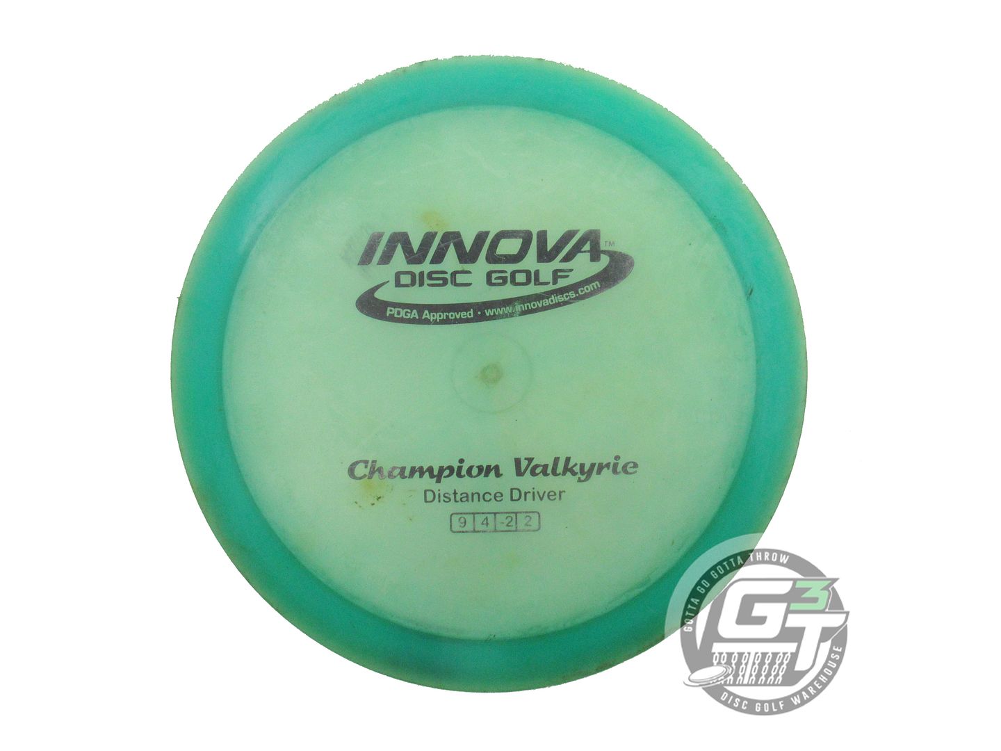 USED Innova Champion Valkyrie 166g Seafoam Black Stamp Distance Driver Golf Disc