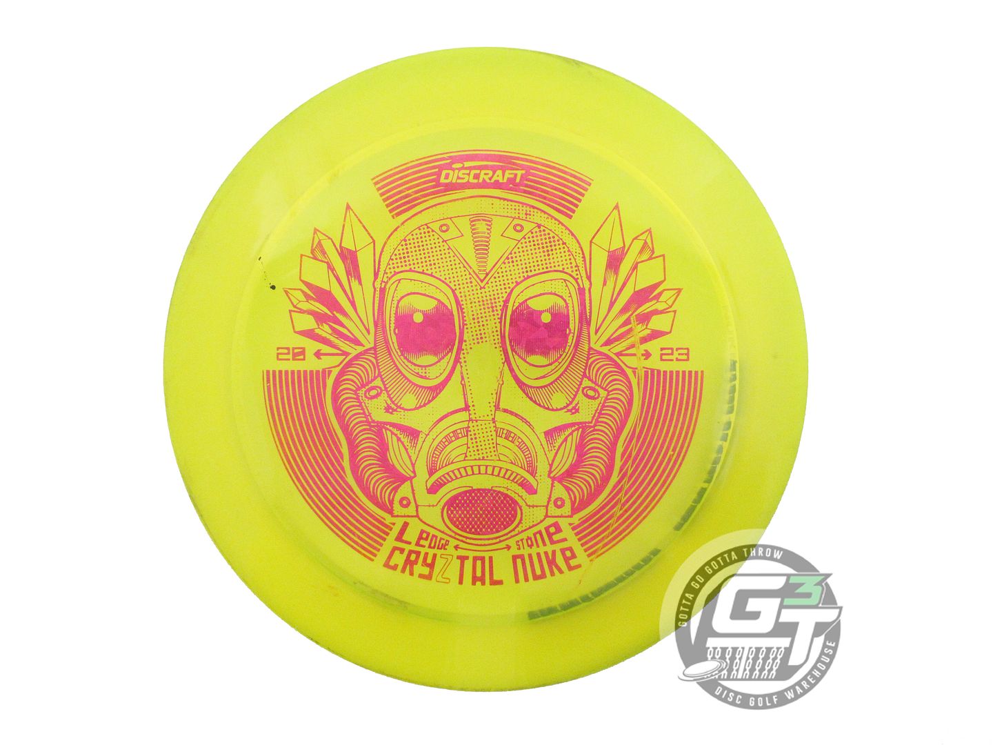 USED Discraft [LEDGESTONE] CryZtal Nuke 177g Yellow Magenta Shatter Driver Disc