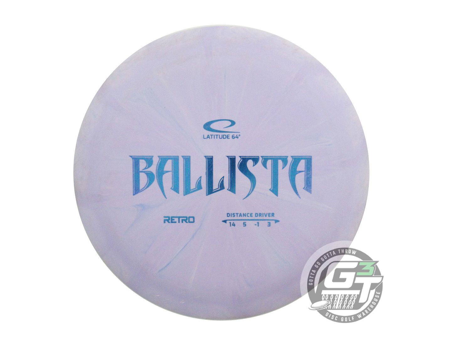 USED Latitude 64 Retro Burst Ballista 175g Lilac Blue Foil Distance Driver Disc