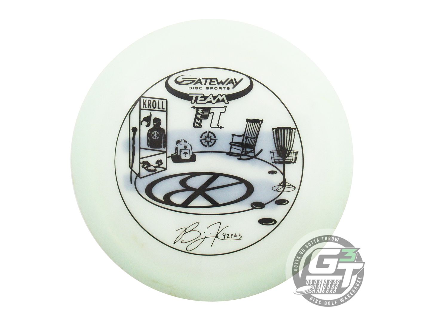 USED Gateway NXT Ether 174g Mint Black Stamp TEAM Distance Driver Golf Disc