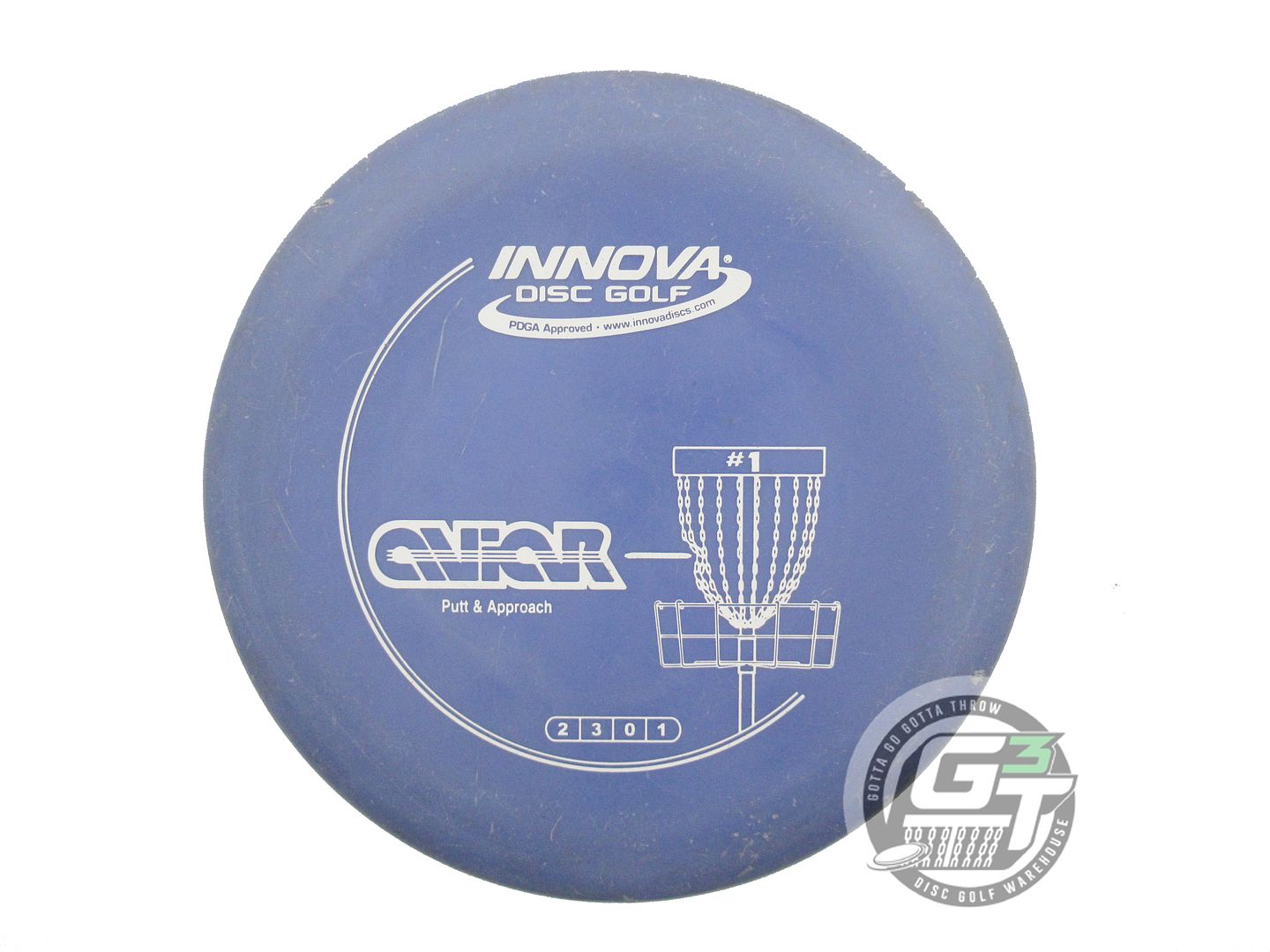 USED Innova DX Aviar 176g Blue White Stamp Putter Golf Disc
