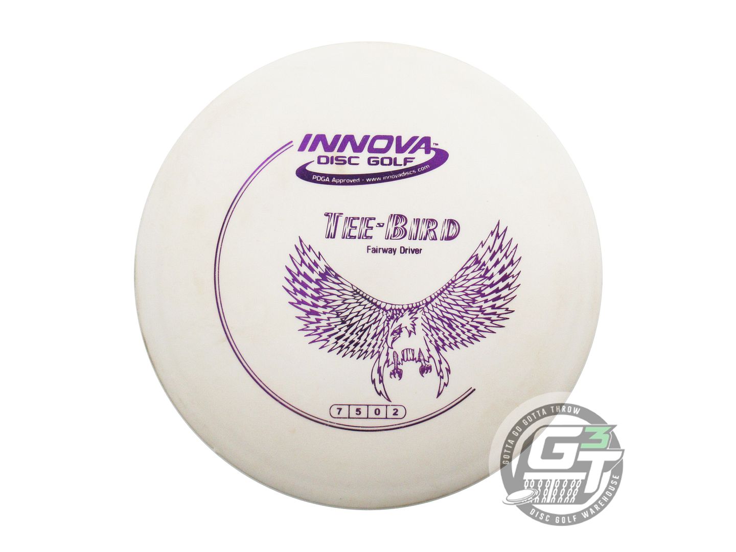 USED Innova DX Teebird 168g White Purple Foil Fairway Driver Golf Disc
