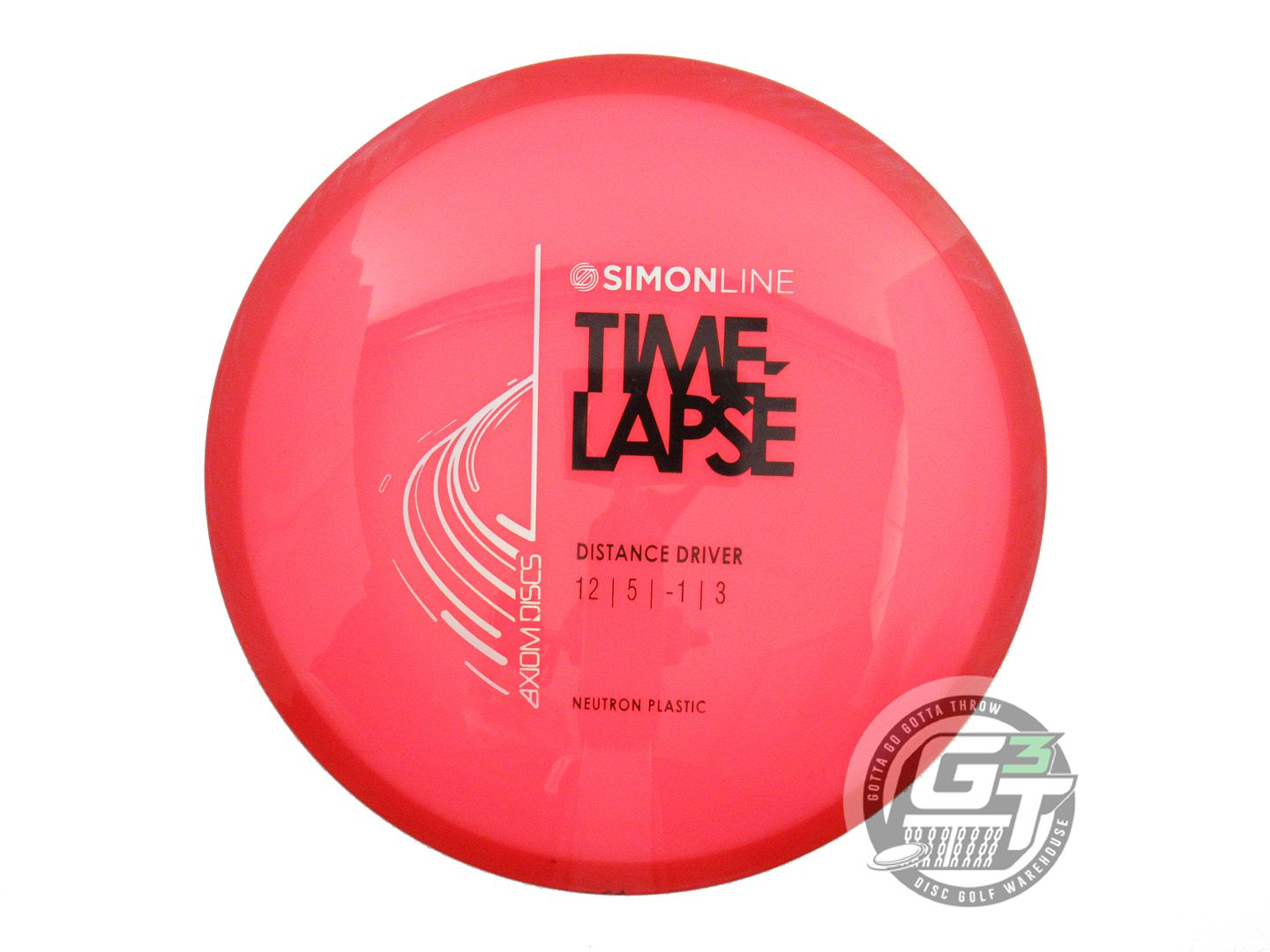 USED Axiom Discs Neutron Time Lapse 173g Pink Red Rim Driver Golf Disc