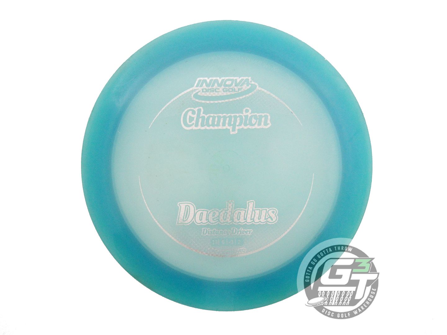 USED Innova Champion Daedalus 169g Sky Blue Silver Weave Foil Driver Golf Disc