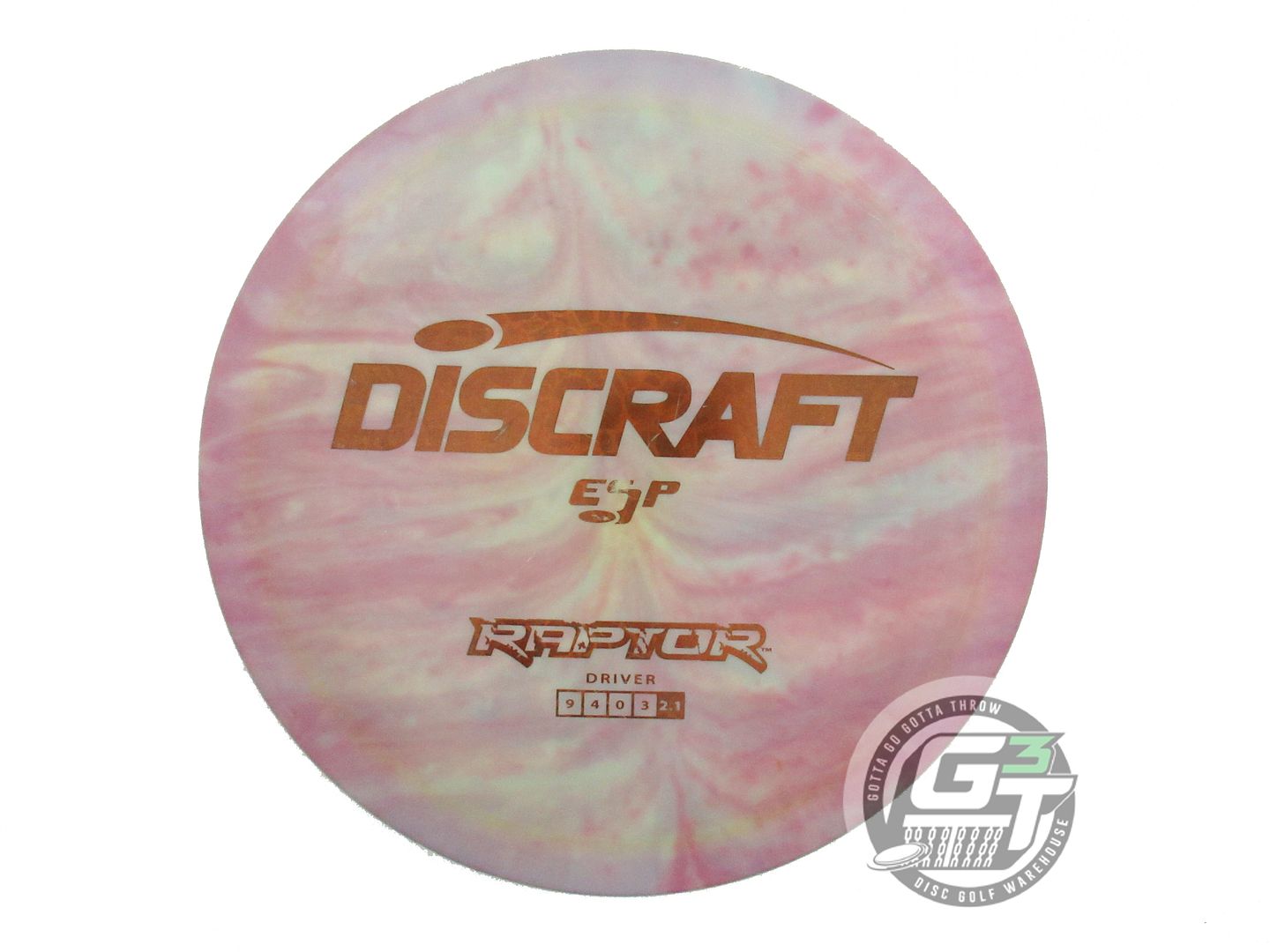 USED Discraft ESP Raptor 175g HOME DYED Brown Foil Distance Driver Golf Disc