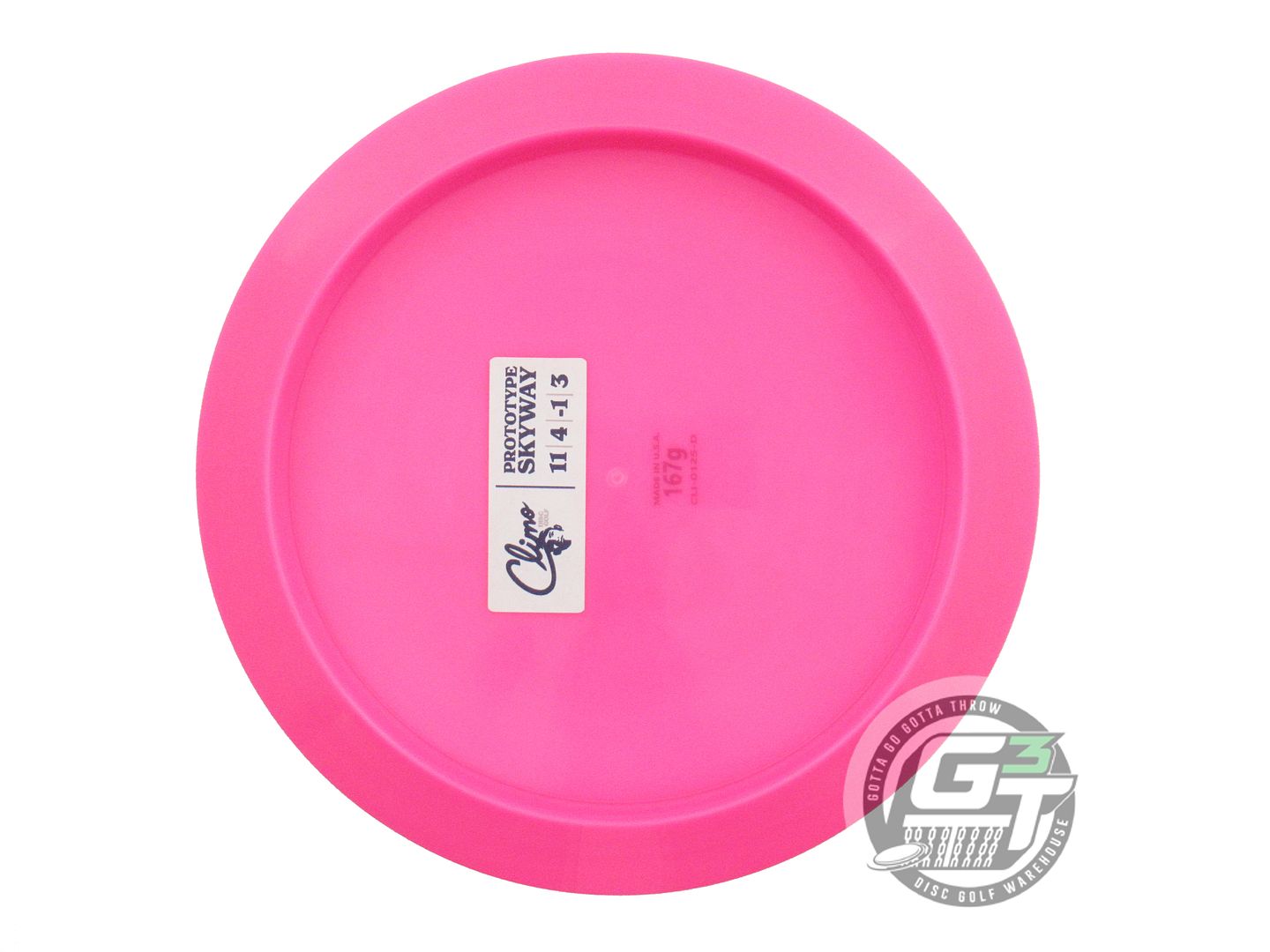 NOS Climo PROTOTYPE Major Line Skyway 167g Pink Distance Driver Golf Disc