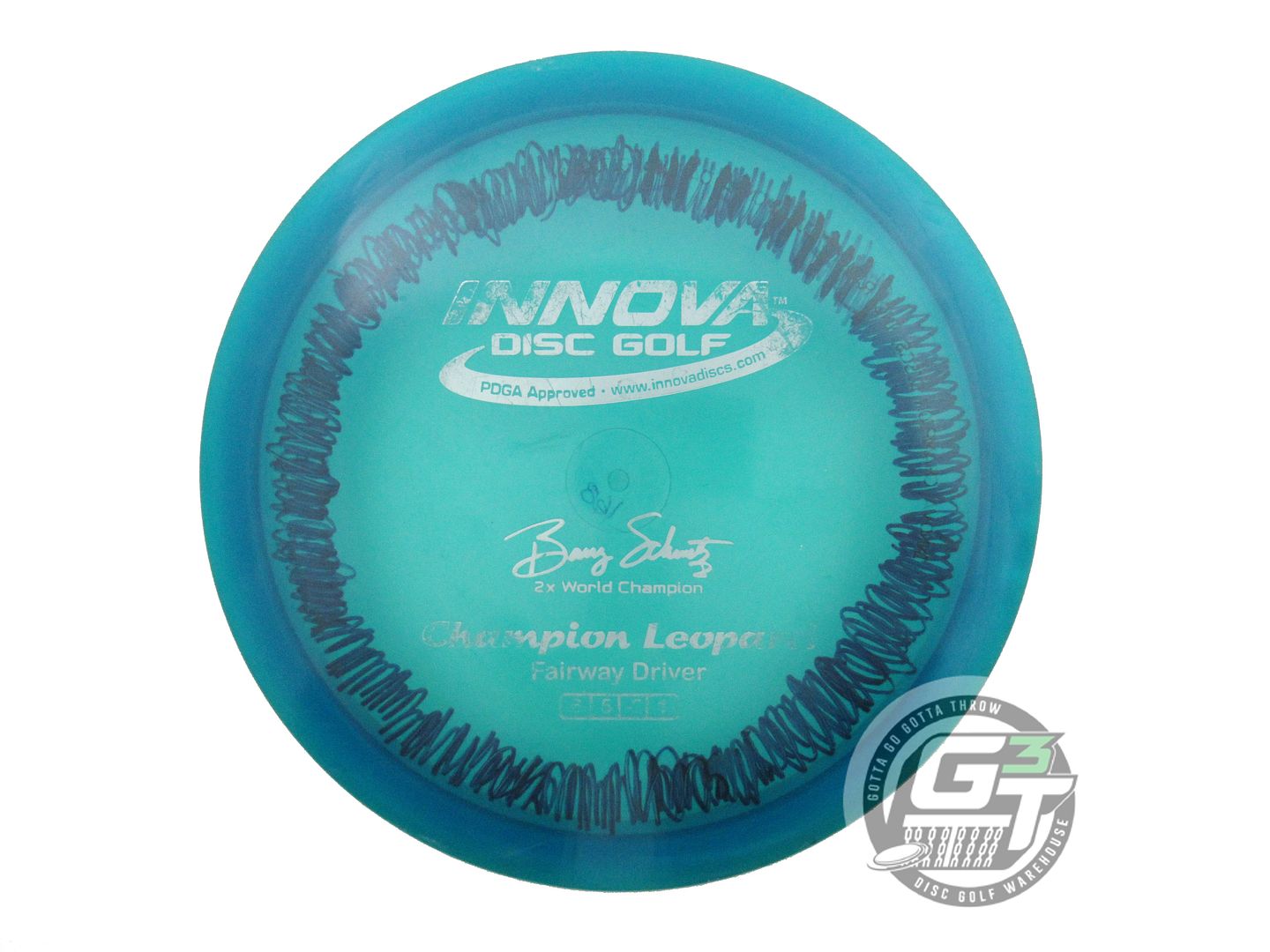 USED Innova Champion Leopard 168g Teal Silver Foil Fairway Driver Golf Disc