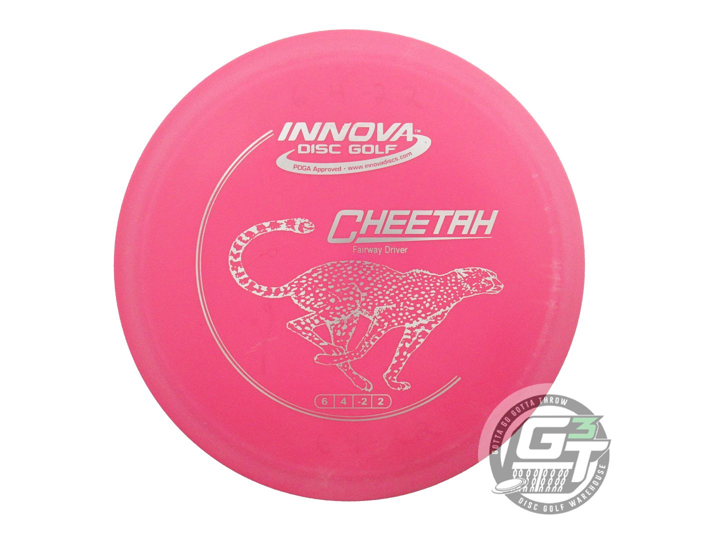 USED Innova DX Cheetah 171g Pink Silver Foil Fairway Driver Golf Disc