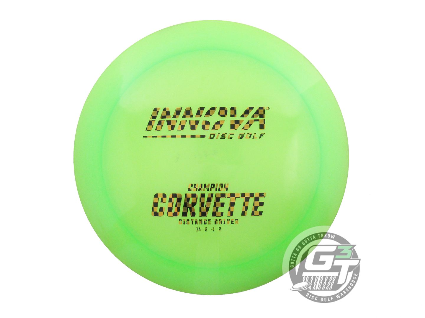 USED Innova Champion Corvette 174g Lime Checker Foil Distance Driver Golf Disc