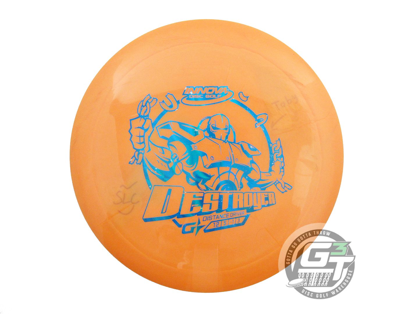 USED Innova GStar Destroyer 175g Orange Blue Foil Distance Driver Golf Disc