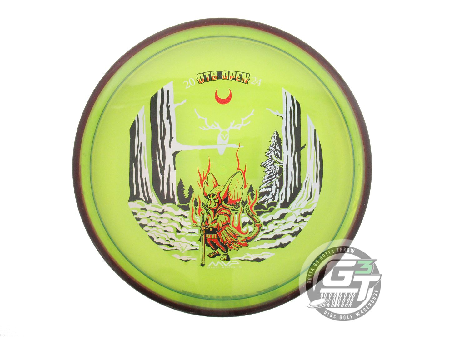 USED Axiom Discs [OTB] Prism Proton Hex 166g Yellow Purple Rim Midrange Disc