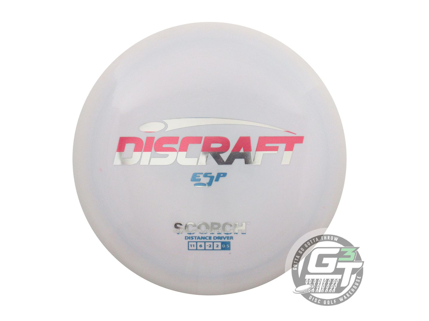 USED Discraft ESP Scorch 174g Gray Stripe Foil Distance Driver Golf Disc