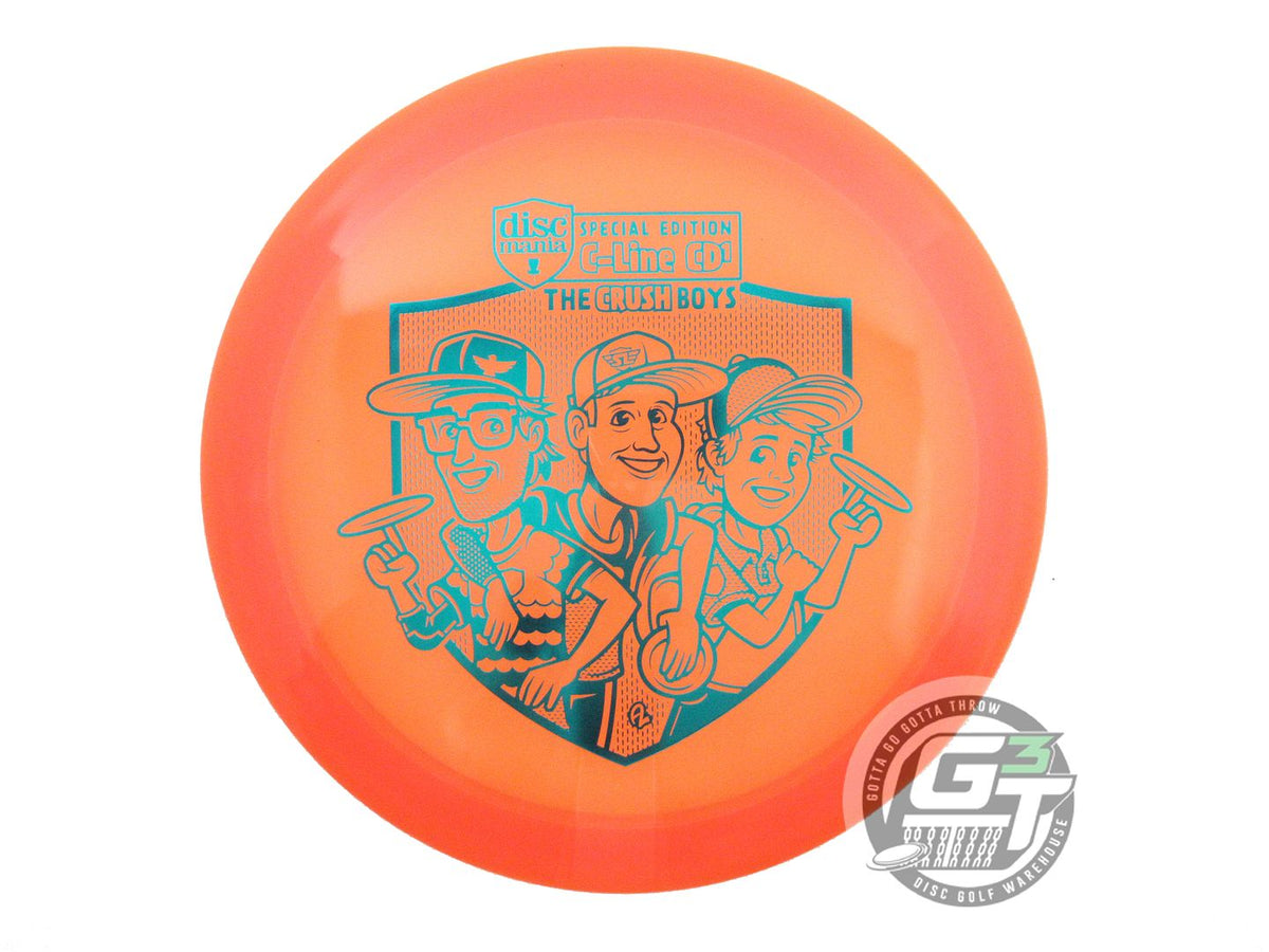NOS DiscMania [CRUSH BOYS] C-Line CD1 173g Orange Teal Foil Driver Disc