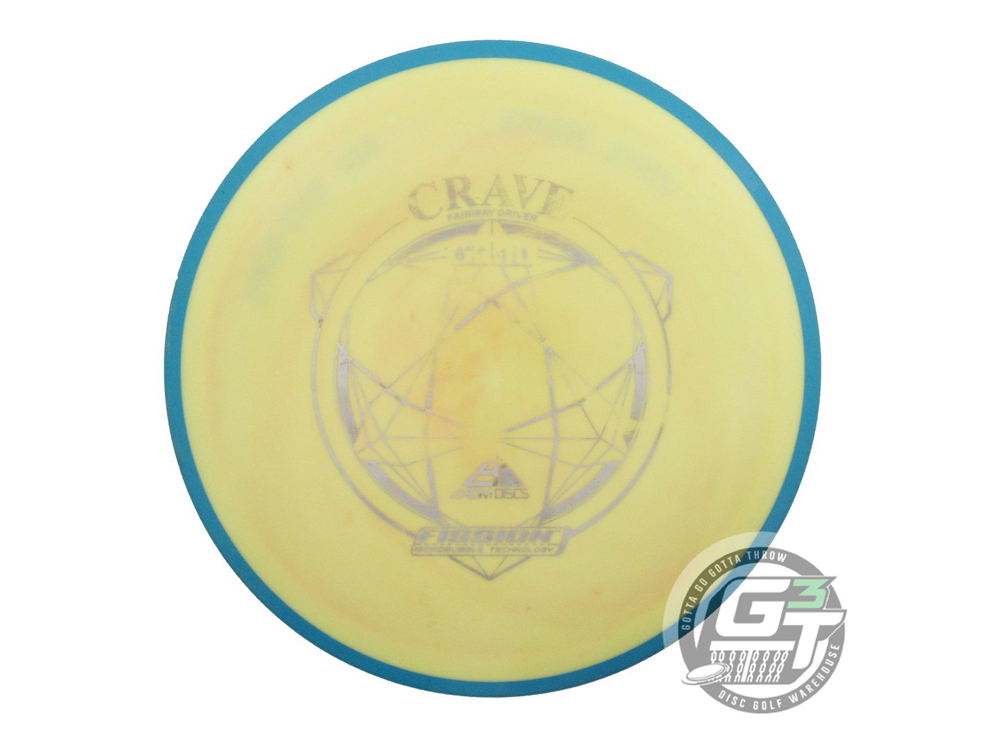 USED Axiom Discs Fission Crave 165g Yellow Blue Rim Fairway Driver Golf Disc
