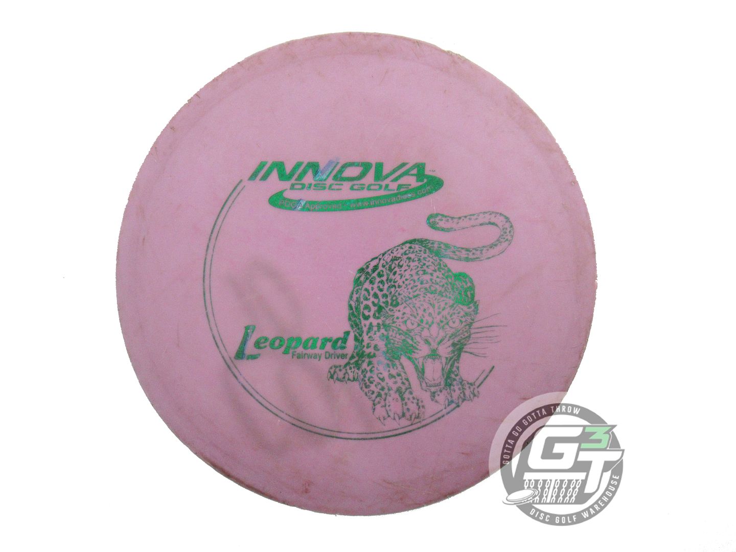 USED Innova DX Leopard 166g Lilac Green Foil PFN Fairway Driver Golf Disc