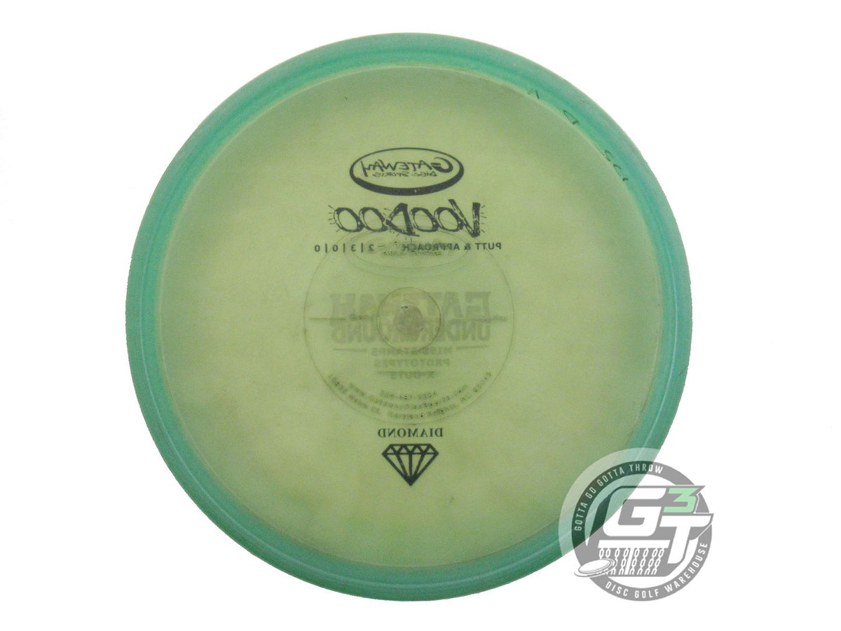 USED Gateway X-OUT Diamond Voodoo 175g Green Putter Golf Disc