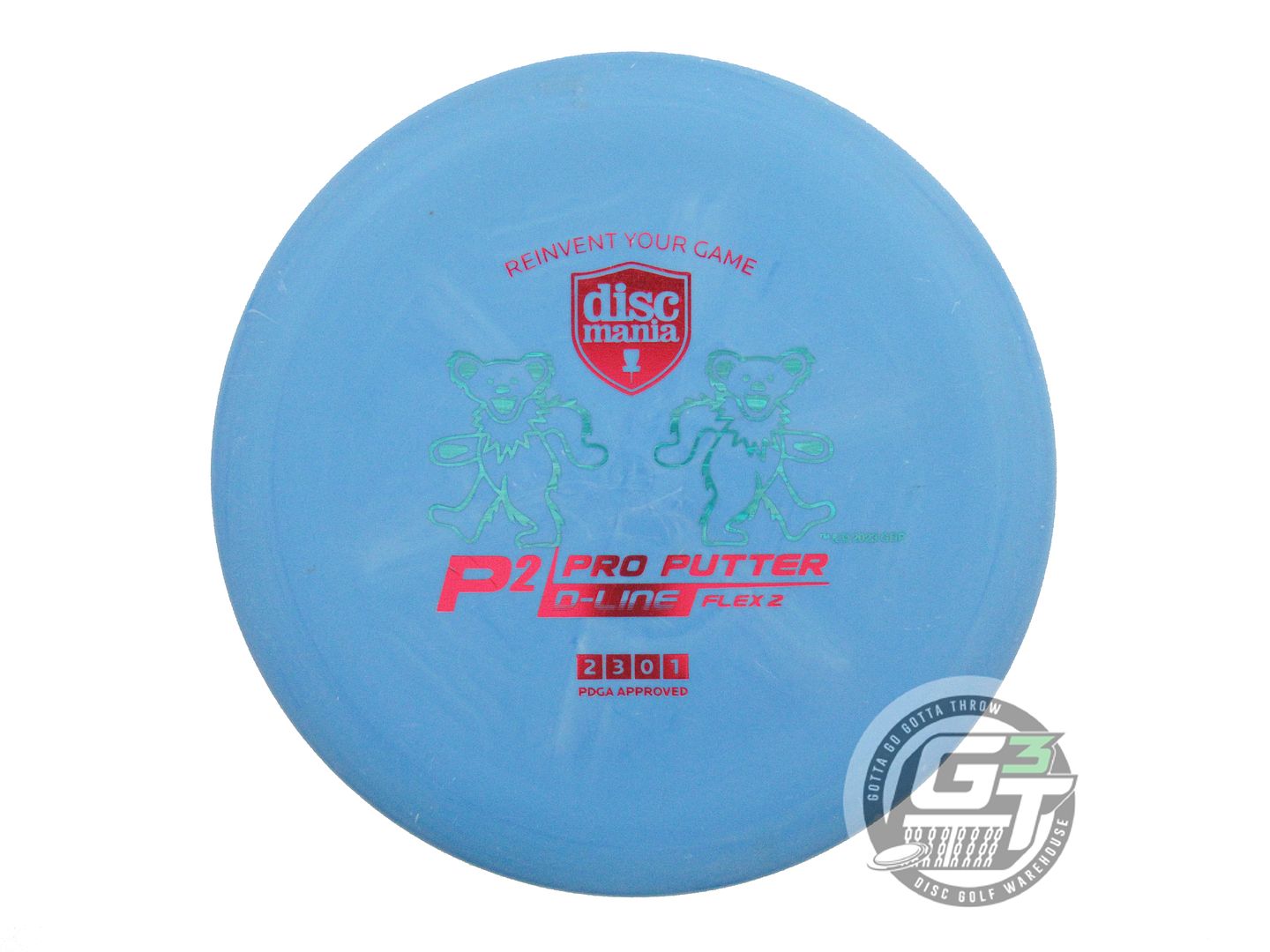 USED DiscMania D-Line Flex 2 P2 173g Blue Red Foil A Putter Golf Disc