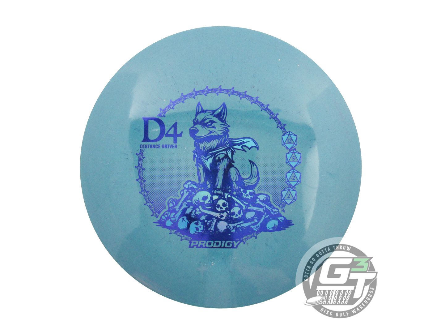 USED Prodigy Discs NIGHT FANG ReBlend D4 174g Blue Distance Driver Golf Disc