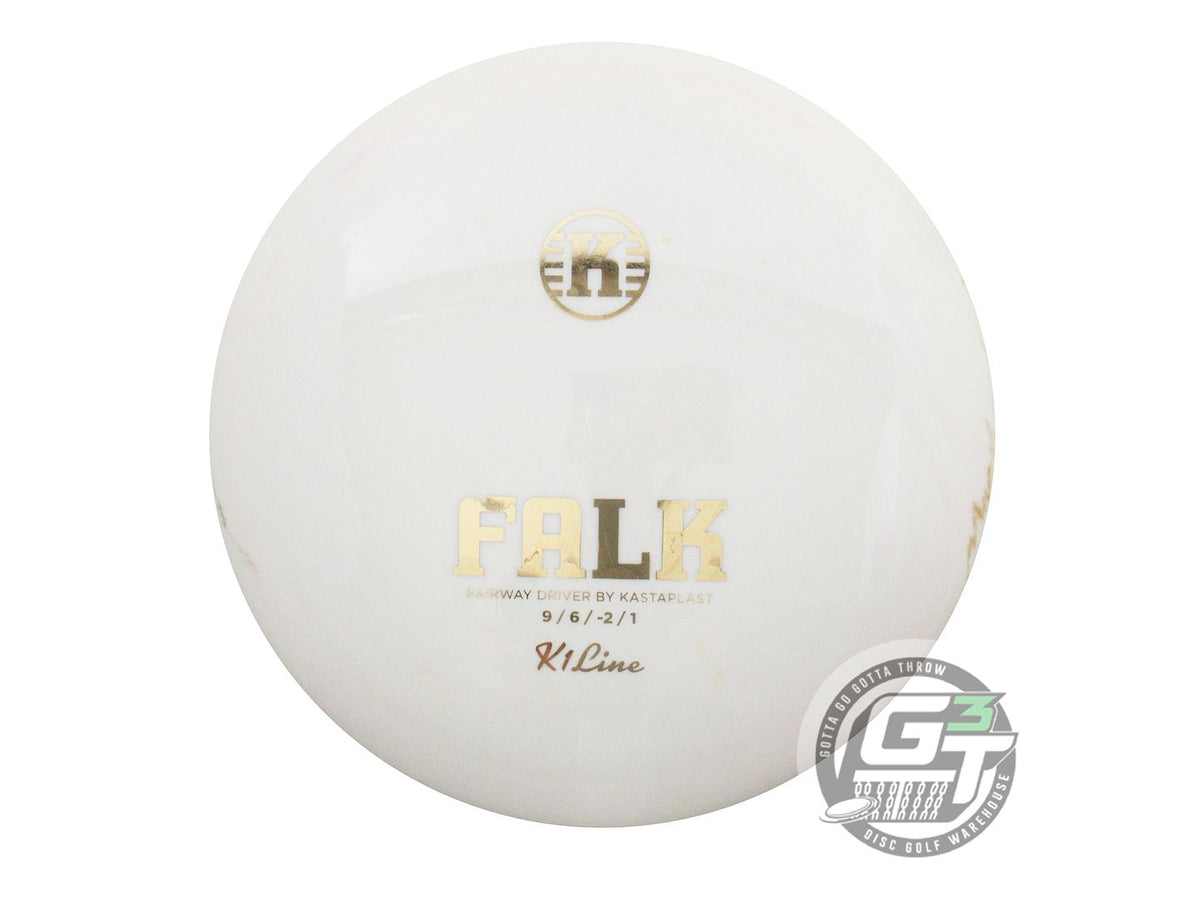 USED Kastaplast K1 Falk 172g White Gold Foil Fairway Driver Golf Disc