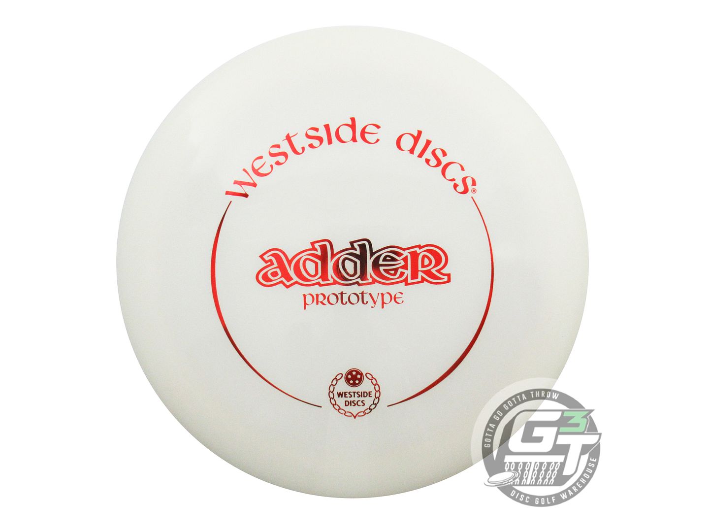 NOS Westside Discs PROTOTYPE VIP Adder 173g White Red Foil Distance Driver Disc