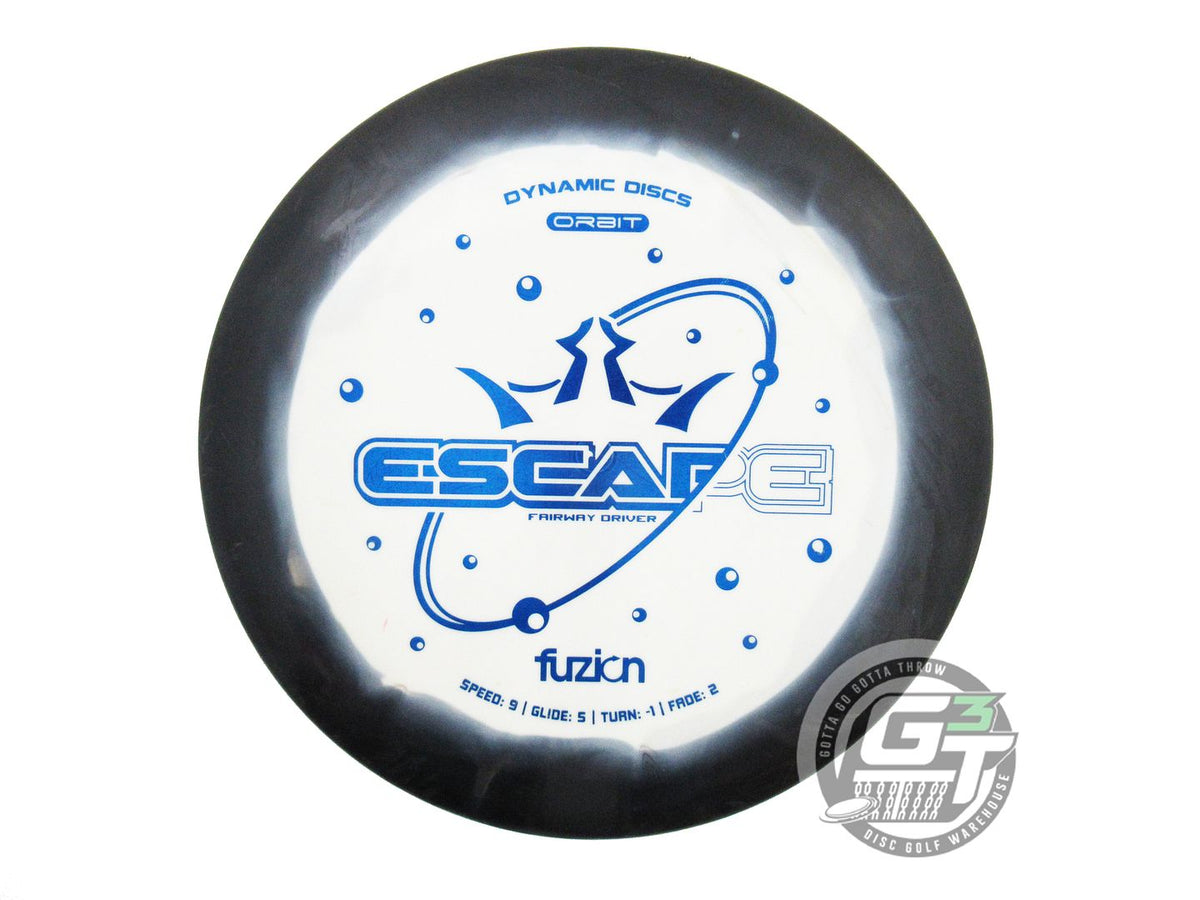 USED Dynamic Discs Fuzion Orbit Escape 171g Black-White Fairway Driver Golf Disc