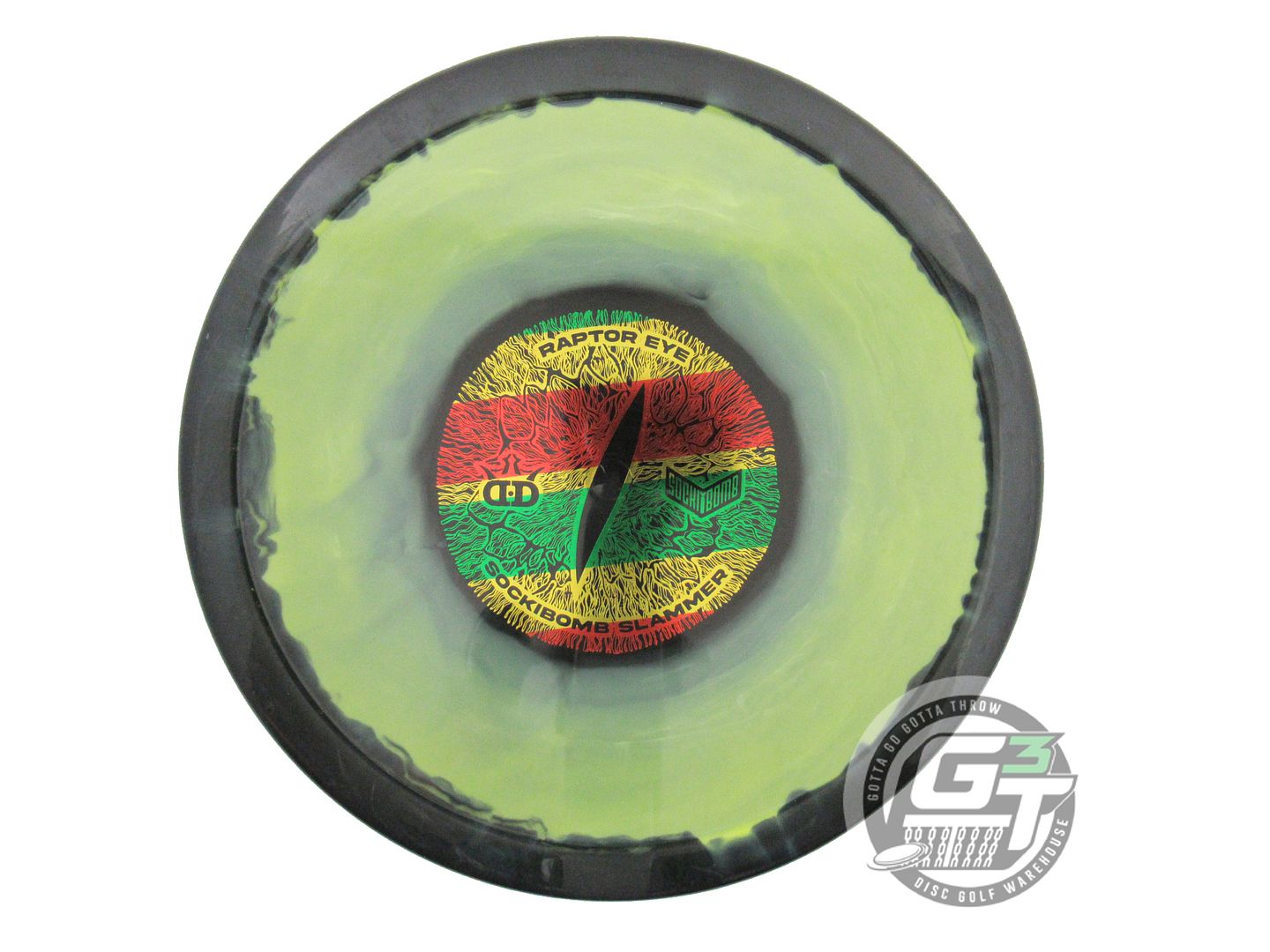 USED Dynamic Discs [WYSOCKI] Lucid Ice Slammer 174g Black-Lime Putter Golf Disc