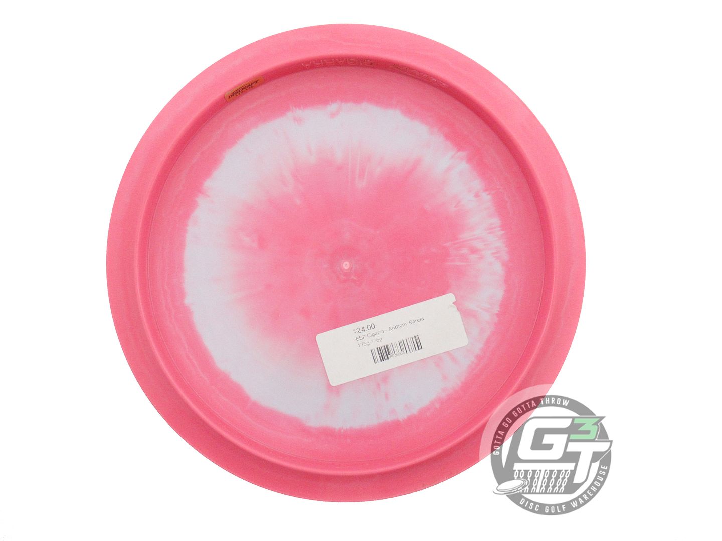 NOS Discraft [BARELA] ESP Cigarra 180g Pink Cheetah Foil Fairway Driver Disc