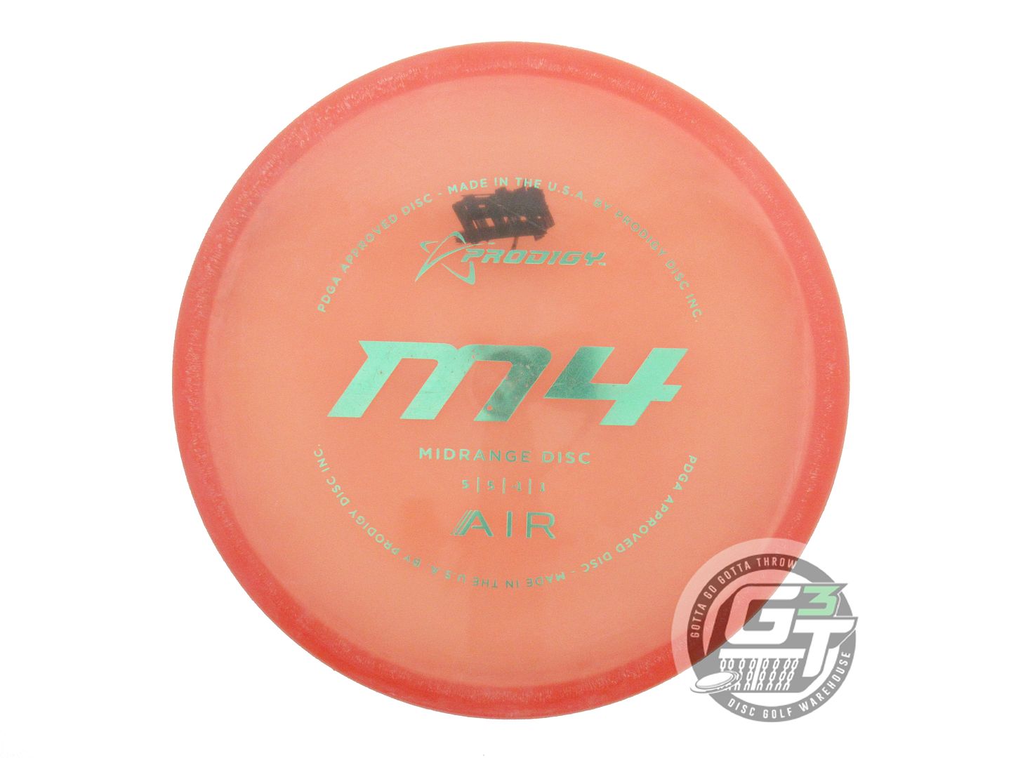 USED Prodigy Discs AIR M4 163g Orange Green Foil CHALKY Midrange Golf Disc