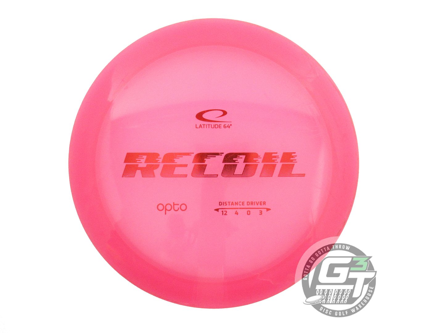 USED Latitude 64 Opto Recoil 176g Pink Red Foil Fairway Driver Golf Disc
