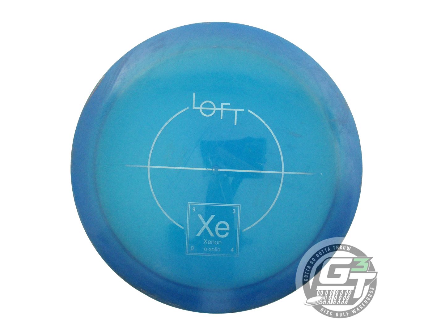 USED Loft Discs Alpha Solid Xenon 174g Blue Silver Holo Foil Fairway Driver Disc