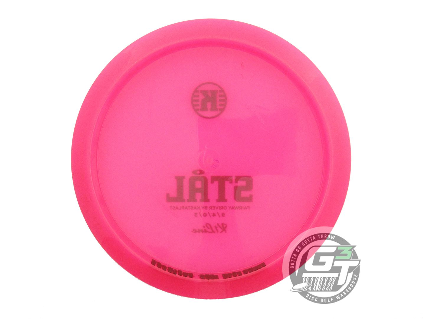 USED Kastaplast K1 Stal 168g Pink Black Stamp Fairway Driver Golf Disc