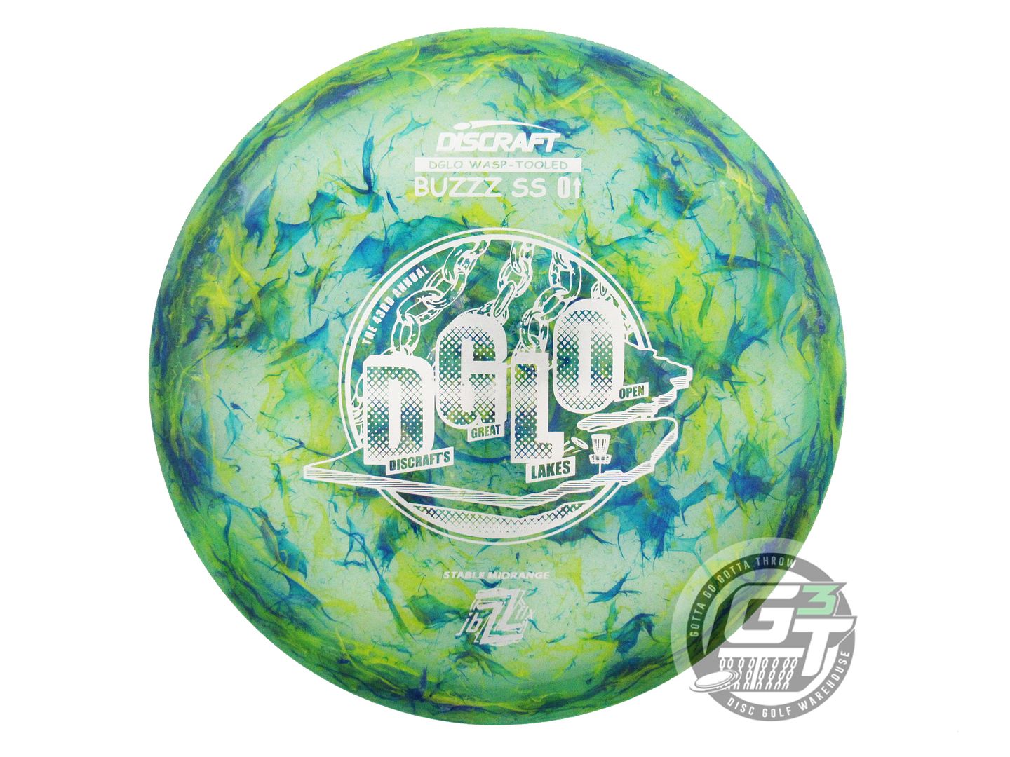 USED Discraft [DGLO] Jawbreaker Z FLX Buzzz SS 179g Silver Stamp Midrange Disc