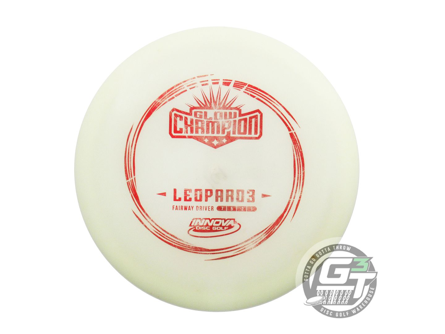 USED Innova Champion Glow Leopard3 169g Red Foil Fairway Driver Golf Disc