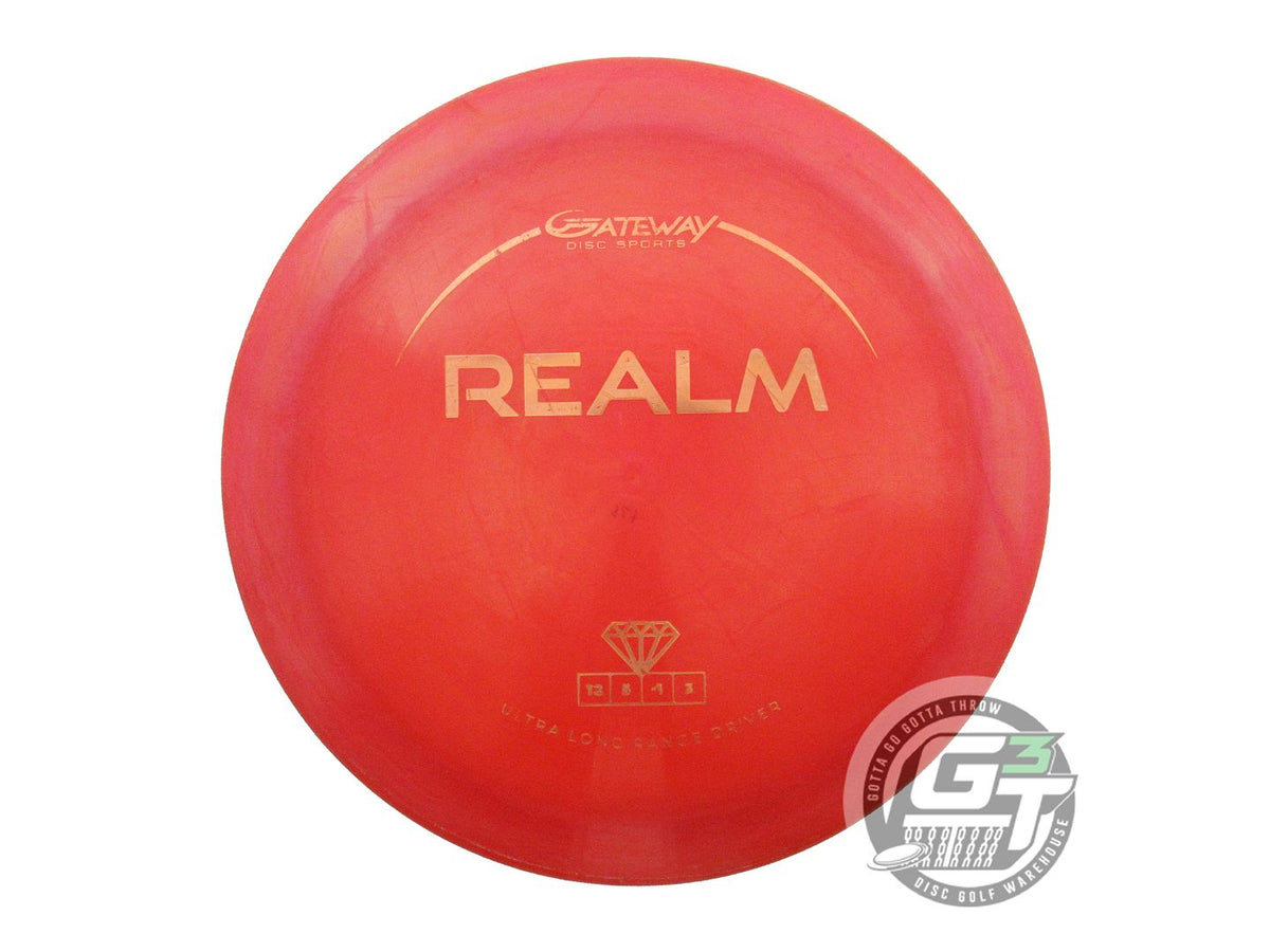 USED Gateway Diamond Realm 174g Red TEAM STAMP Distance Driver Golf Disc