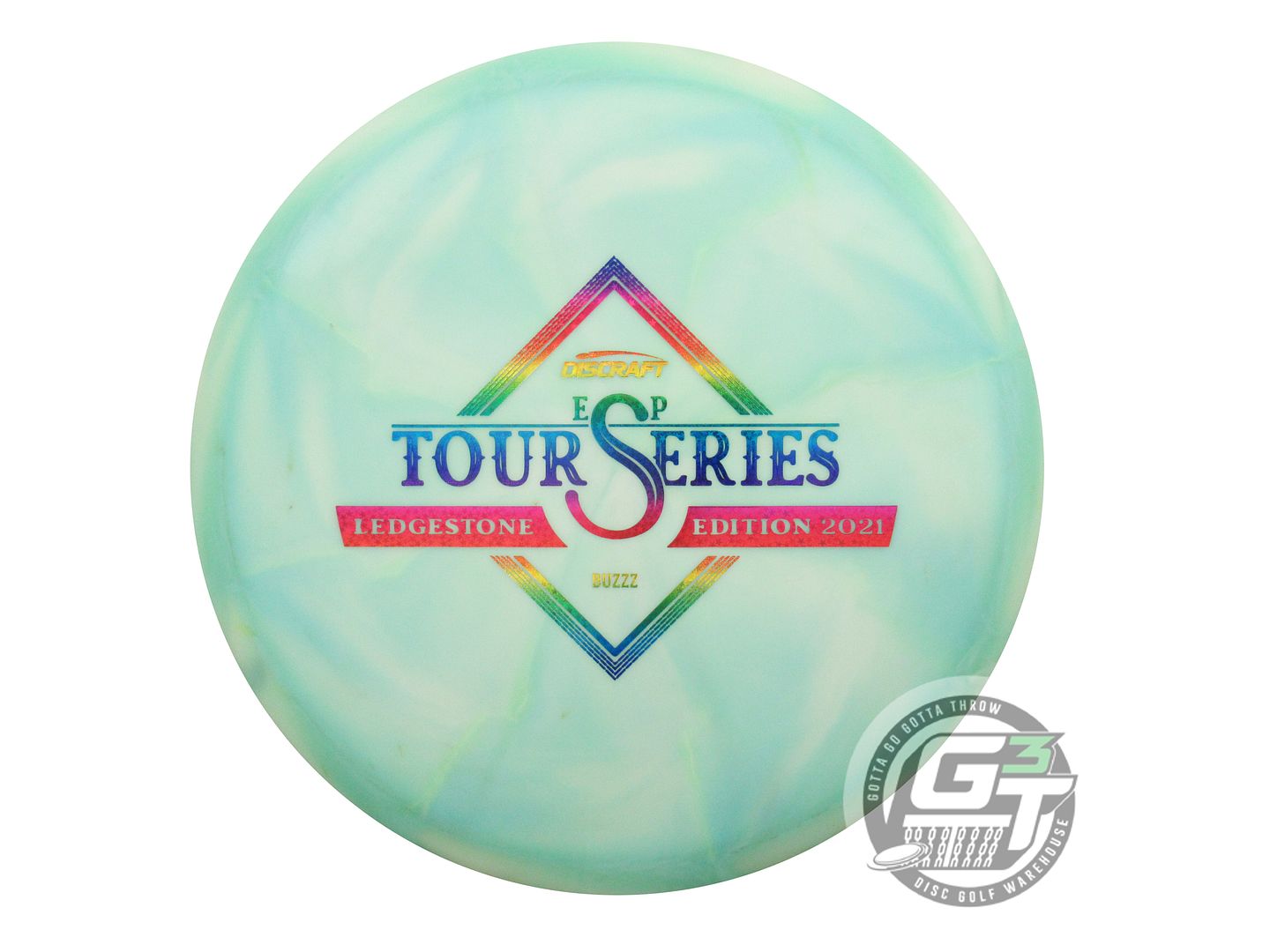 USED Discraft [LEDGESTONE] ESP Swirl Buzzz 181g Seafoam-Lime-Cream Midrange Disc