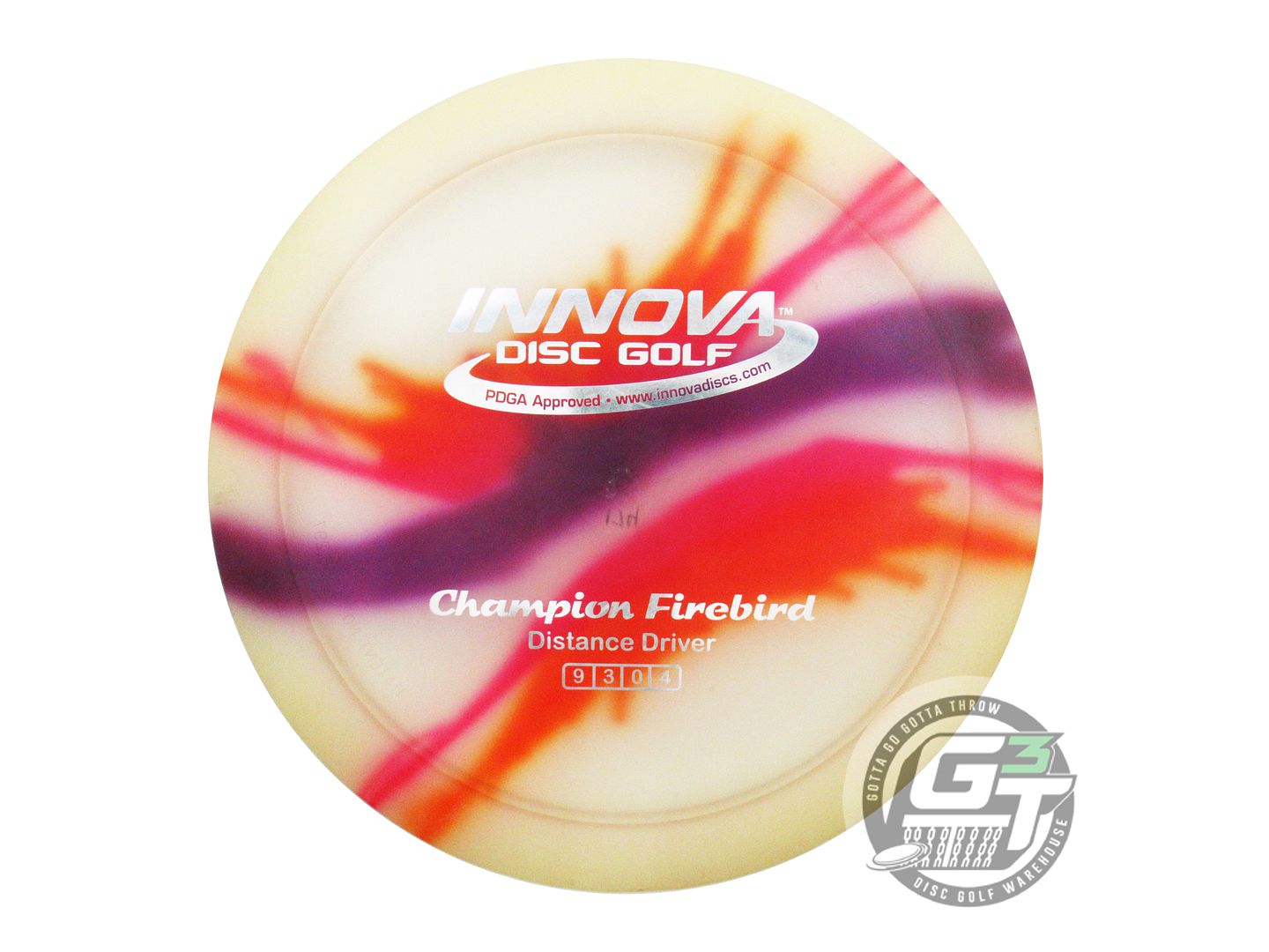 USED Innova I-DYE Champion Firebird 174g Butterfly Distance Driver Golf Disc