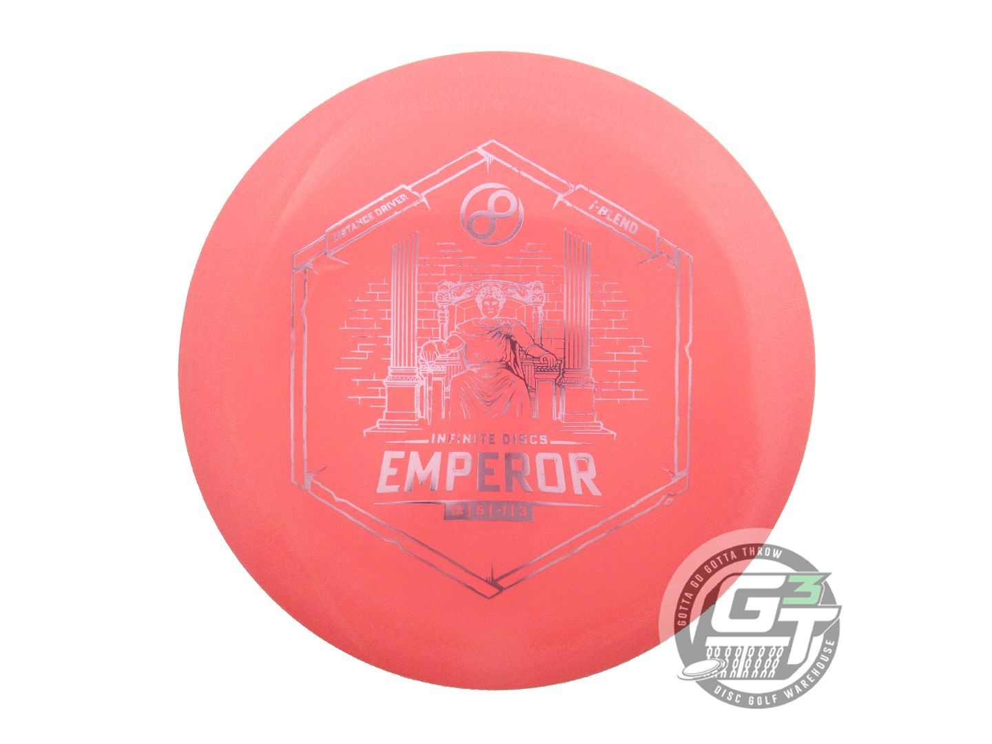 USED Infinite I-Blend Emperor 168g Coral Lilac Foil Distance Driver Golf Disc