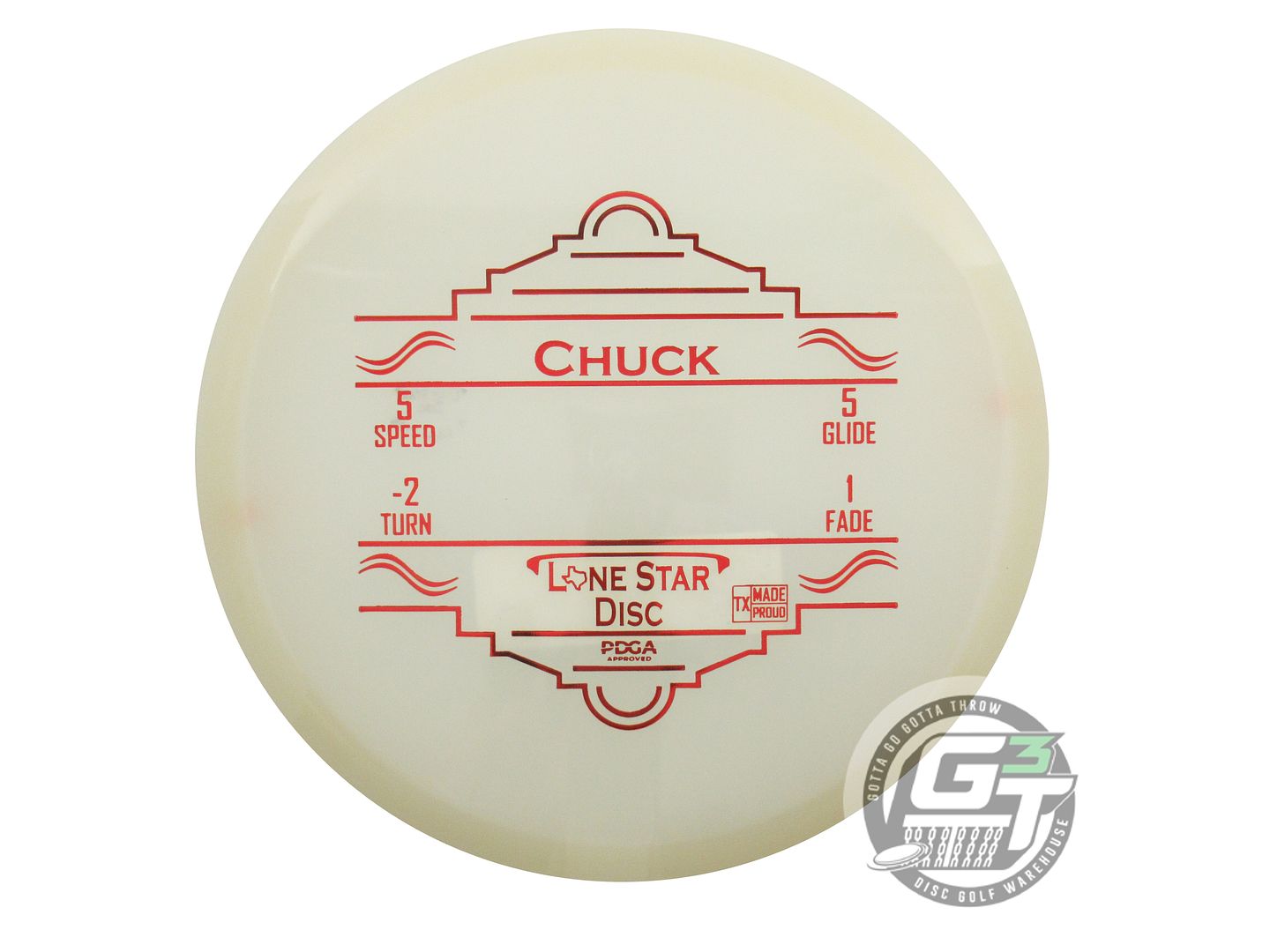 Lone Star Glow Alpha Chuck Midrange Golf Disc (Individually Listed)
