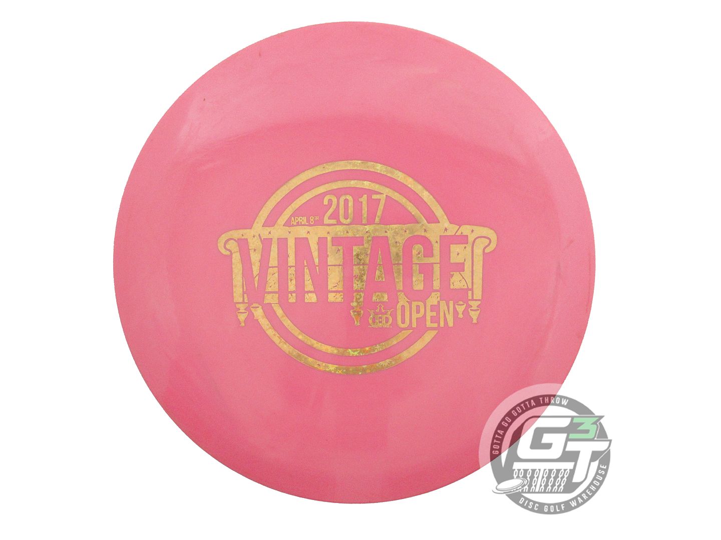 USED Dynamic Discs Fuzion Felon 173g Pink Gold Star Foil Fairway Driver Disc