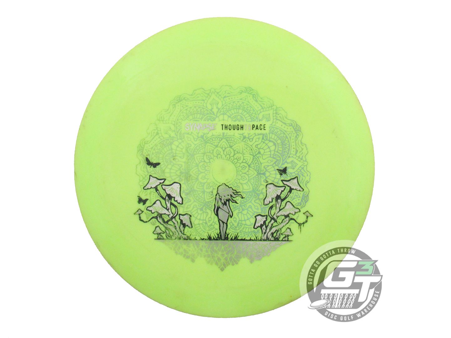 USED Thought Space Aura Synapse 174g Yellow Distance Driver Golf Disc
