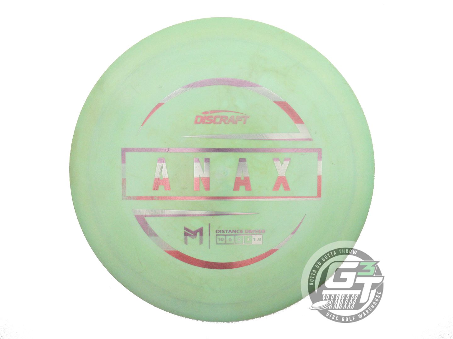 USED Discraft [McBETH] ESP Anax 175g Lime Stripe Foil Driver Golf Disc