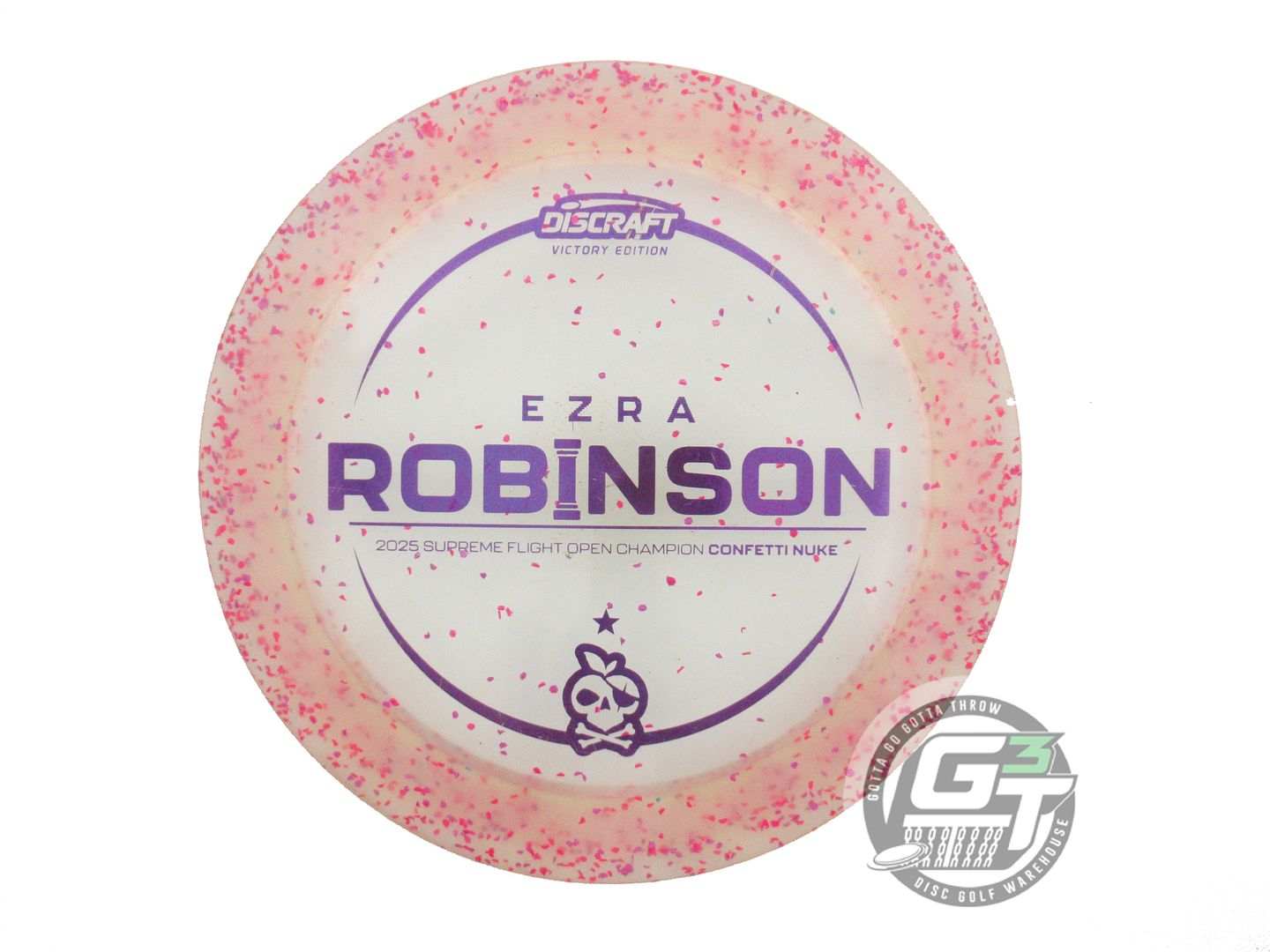 USED Discraft [ROBINSON] Confetti Z Nuke 176g Purple Foil Distance Driver Disc