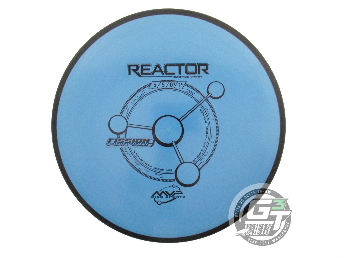 USED MVP Disc Sports Fission Reactor 176g Blue Midrange Golf Disc