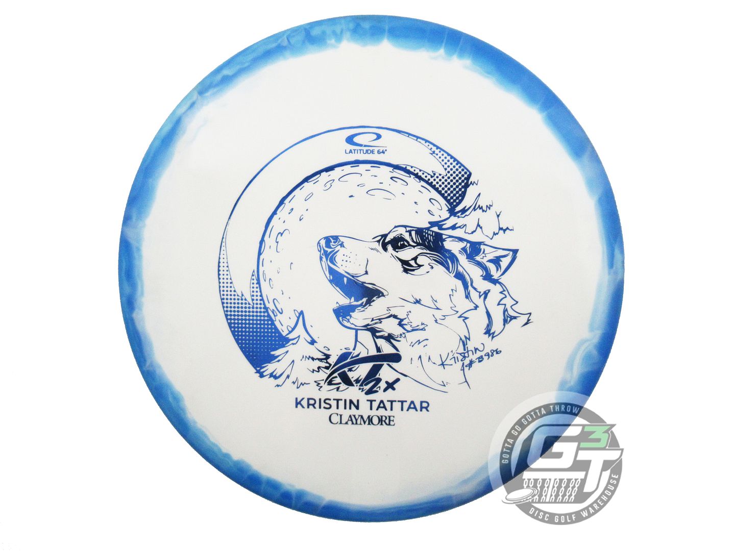 USED Latitude 64 [TATTAR] Gold Orbit Claymore 178g Blue-White Midrange Golf Disc