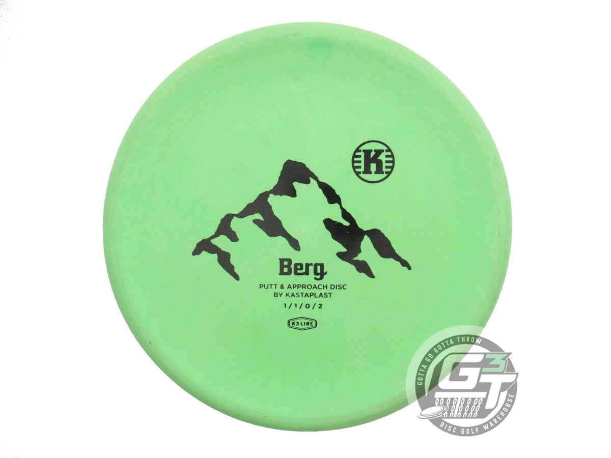 USED Kastaplast K3 Berg 173g Green Black Stamp Putter Golf Disc