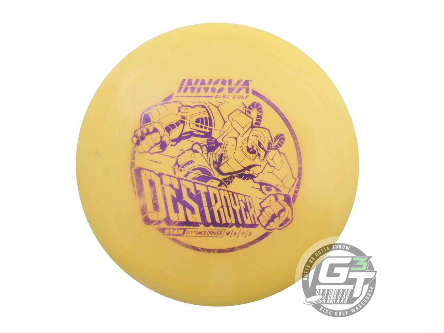 USED Innova Star Destroyer 172g Marigold Purple Foil Distance Driver Golf Disc