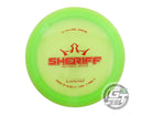 USED Dynamic Discs Lucid Sheriff 173g Lime Red Foil Distance Driver Golf Disc