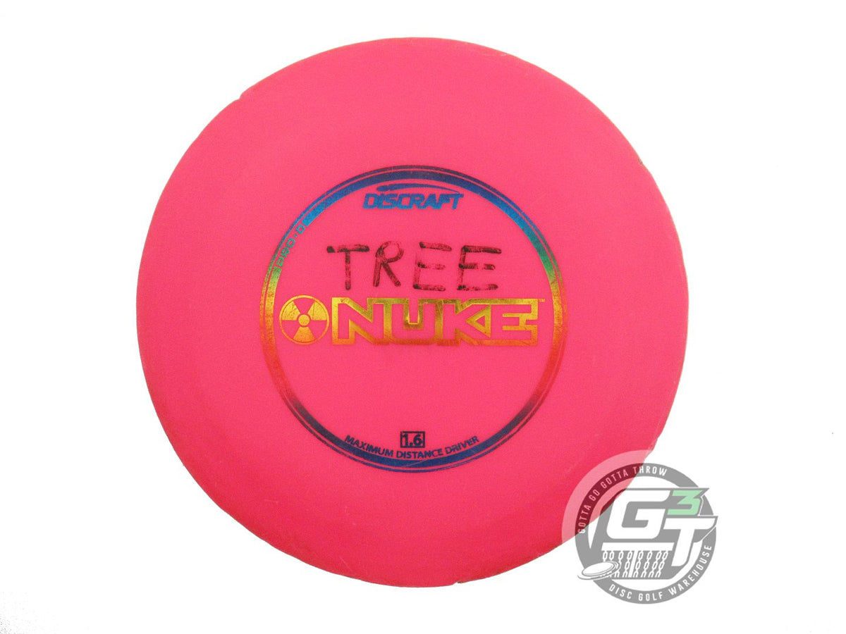 USED Discraft Pro D Nuke 147g Pink Rainbow Foil Distance Driver Golf Disc