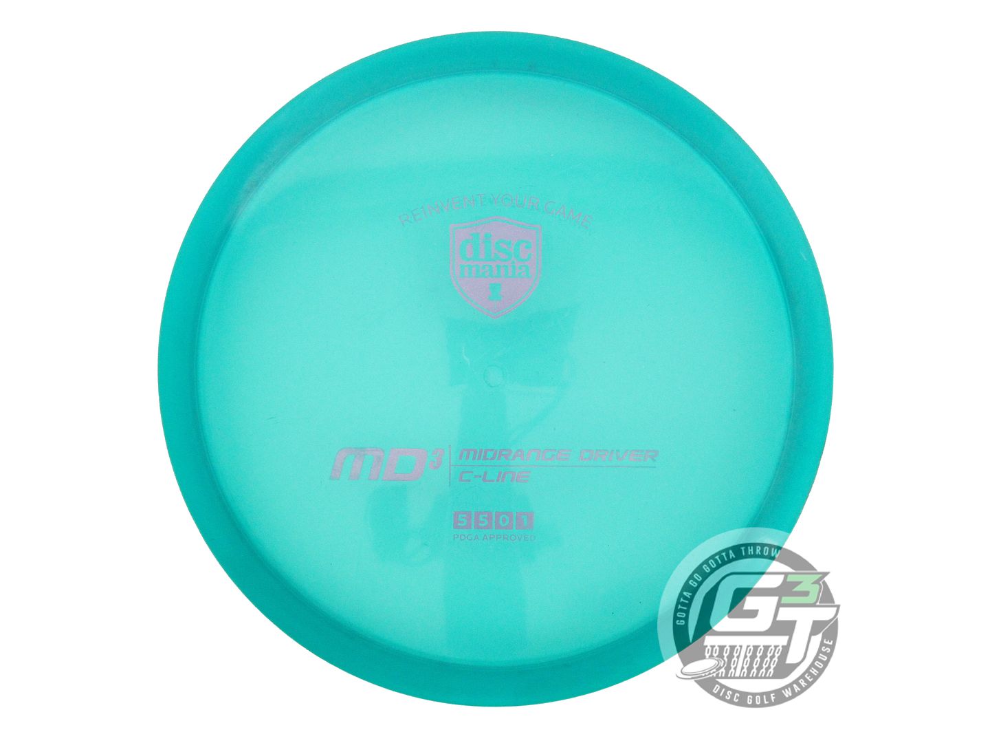 USED DiscMania C-Line MD3 178g Seafoam Lilac Foil Midrange Golf Disc