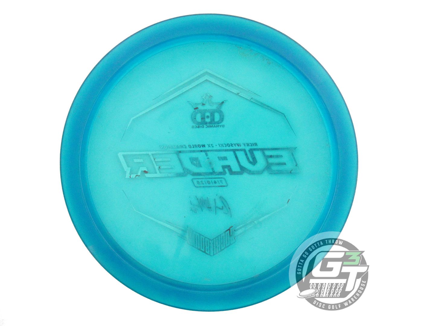 USED Dynamic Discs LE [WYSOCKI] Lucid Evader 173g Blue Red Foil A Driver Disc